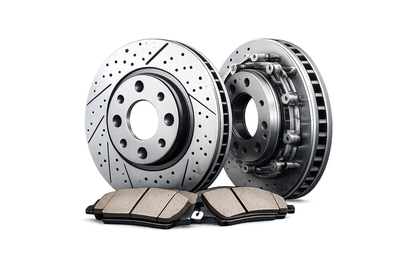 Brake discs, pads, calipers, and hydraulic brake system components