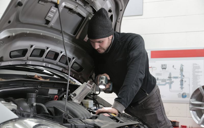 Close-up of precision automotive components and quality parts